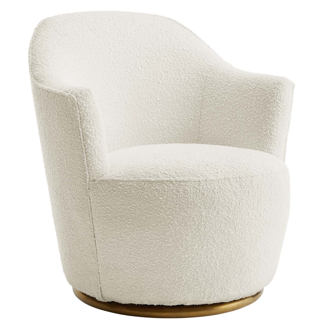 Modway Furniture Nora Boucle Upholstered Swivel Chair