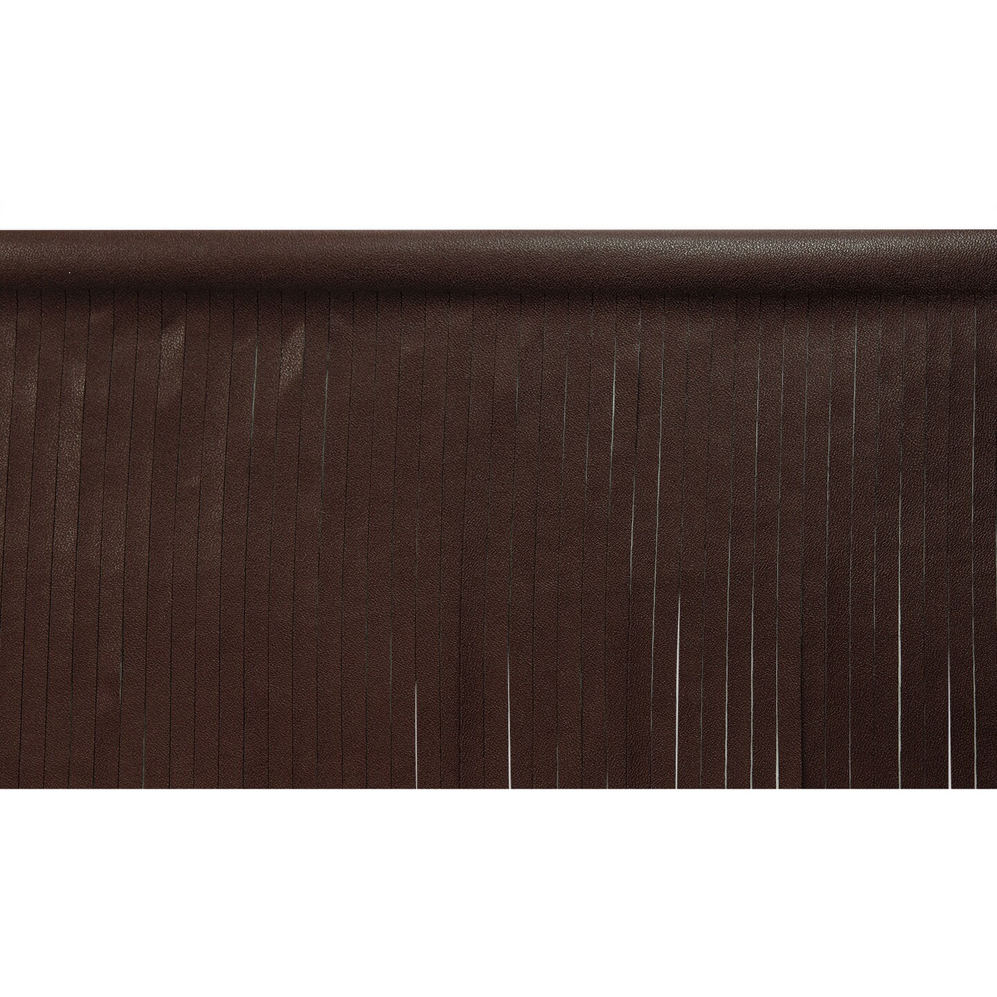 6" Matte Finish Vegan Leather Fringe Trim
