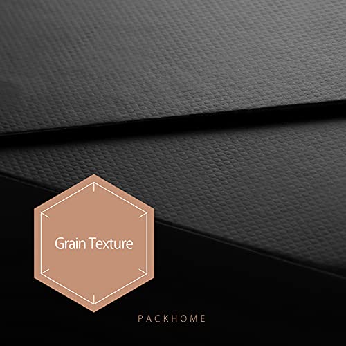 Gift Box 9x6.5x3.8 Inches, Groomsman Box, Rectangle Collapsible Box with Magnetic Lid for Gift Packaging (Matte Black, Grain Texture)