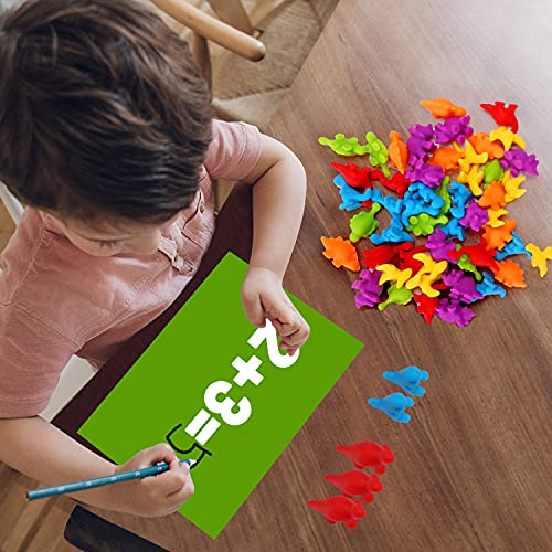 Toys Matching Games for Kids with Sorting Bowls Toddler Learning Activities Manipulatives Preschool Must Have Counters Montessori Fine Motor Skills Toys Age 2 3 4 5 Years (102 PCS)
