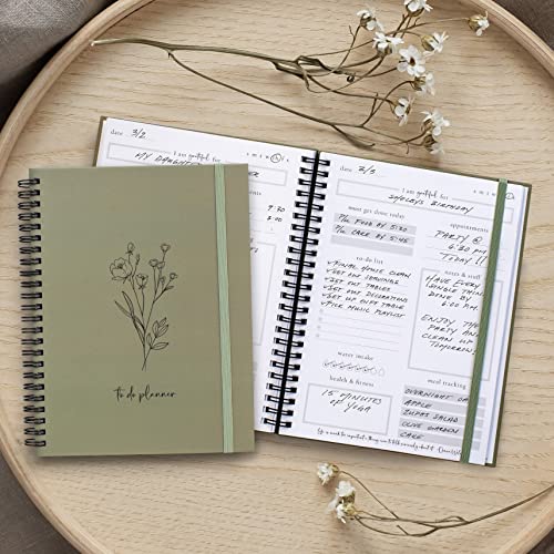 Simplified Greenery To Do List Notebook - Beautiful Daily Planner Easily  Organizes Your Daily Tasks And Boosts Productivity - The Perfect Journal  And