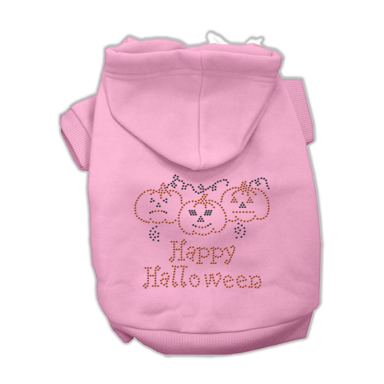 Mirage Pet Products Happy Halloween Rhinestone Hoodies Pink XLarge  (16)