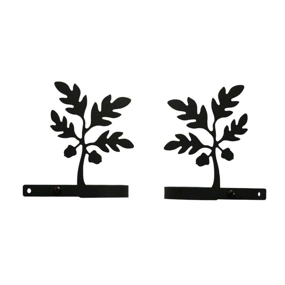 Village Wrought Iron   Acorn Metal - Curtain Tie Backs