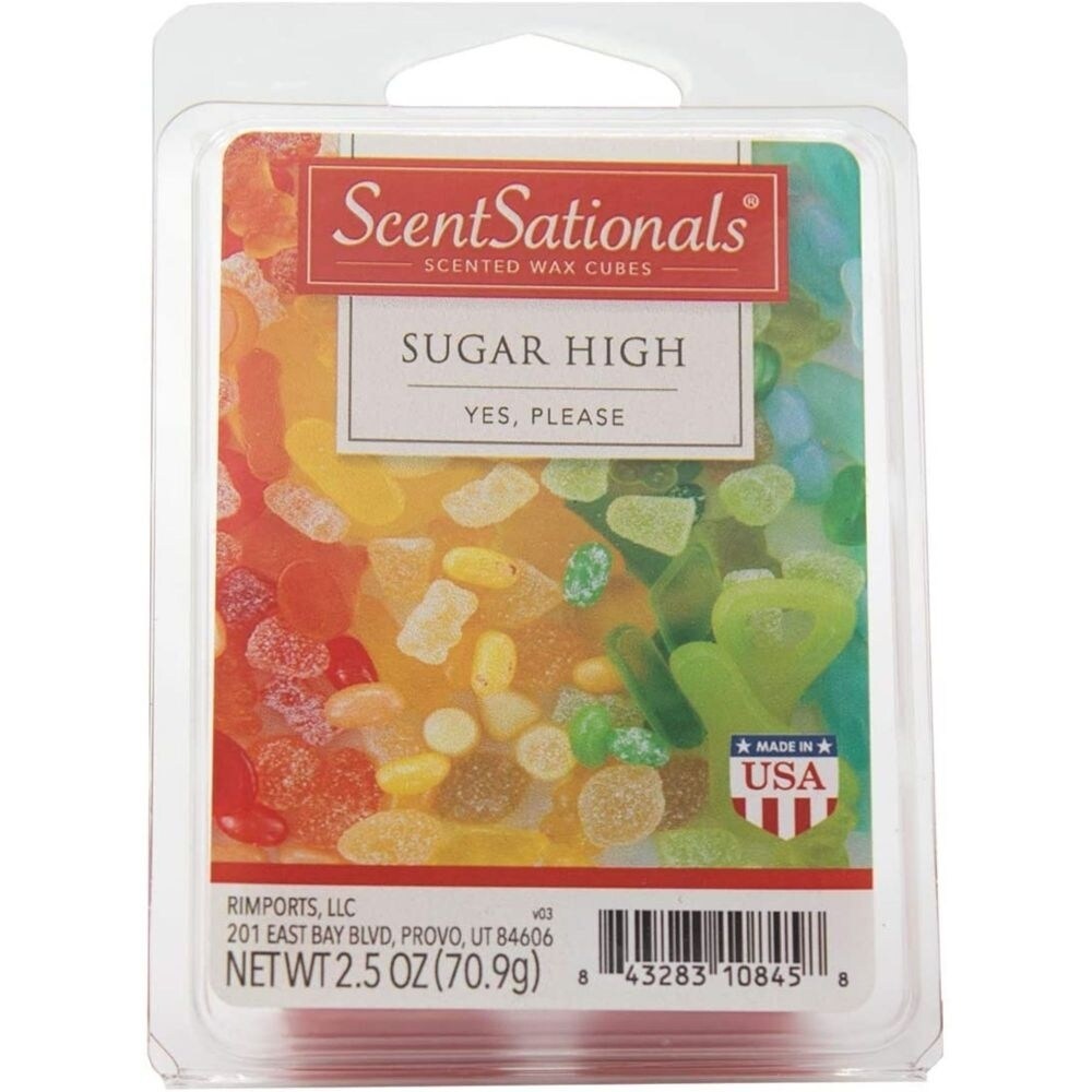 Scentsationals   Sugar High 2.5 oz Fragrant Wax Melts - 4 Pack