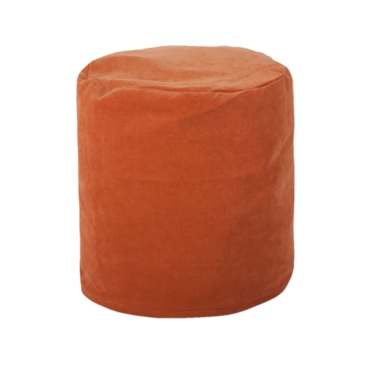 Majestic Home Goods Decorative Villa Orange Small Pouf Ottoman