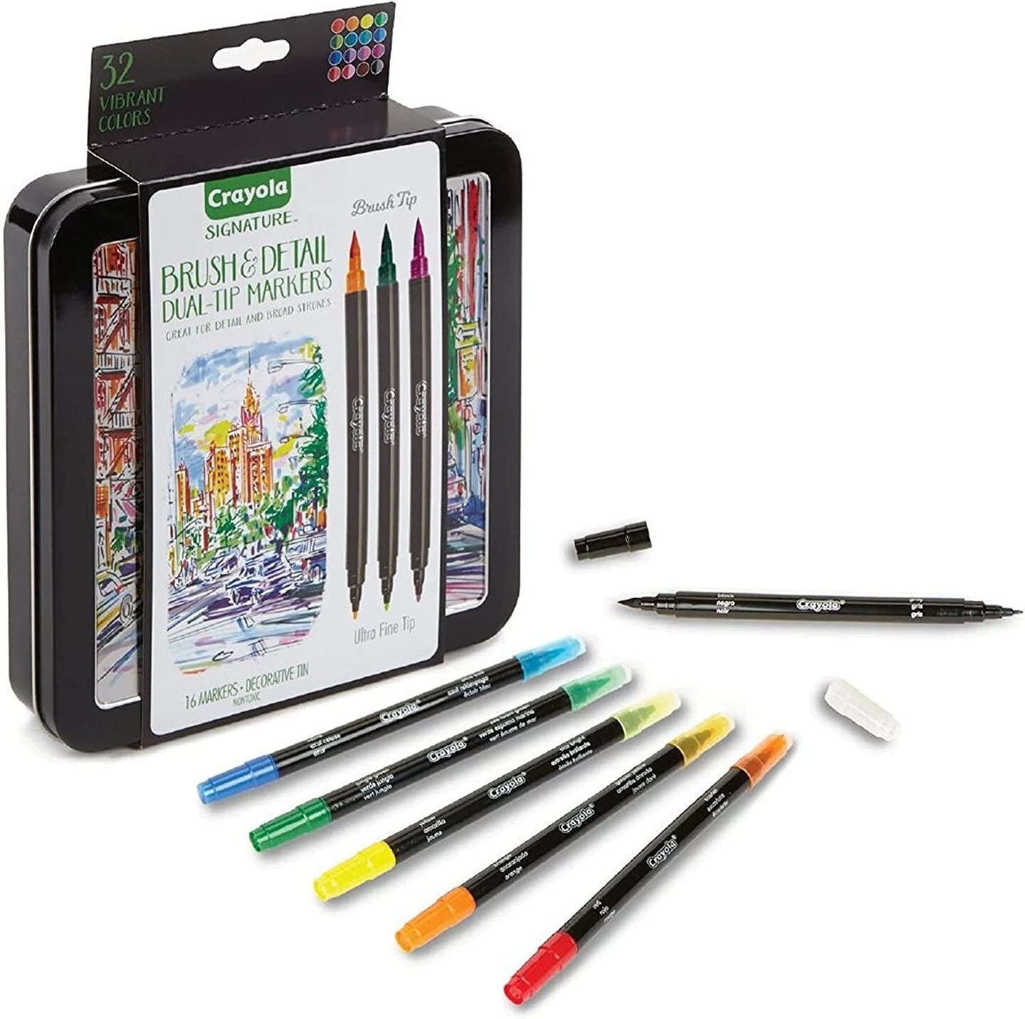  Coloring Markers Pen, Dual Brush Tip Marker for Adult