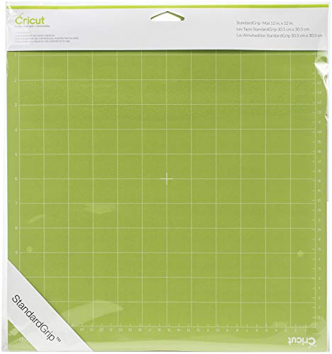Cricut StandardGrip Machine Mats 12in x 12in, Reusable Cutting Mats for  Crafts with Protective Film,Use with Cardstock, Iron On, Vinyl and More,  Compatible with Cricut Explore & Maker (2 Count) ,Green