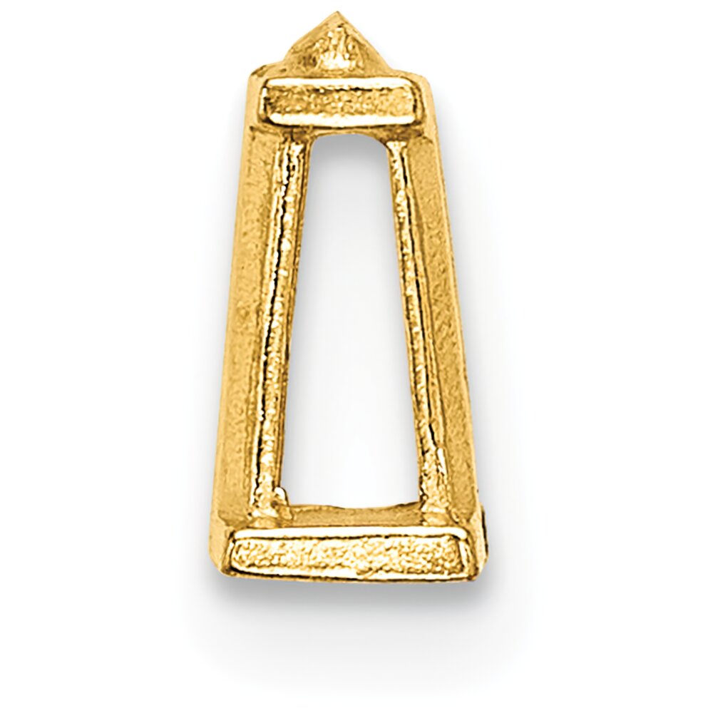 14K Gold Tapered Baguette Setting 4.3x2.8mm