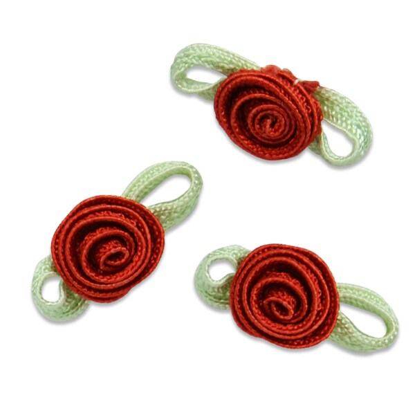 Rosette Bouquet Accent Applique/Patch Pack of 3
