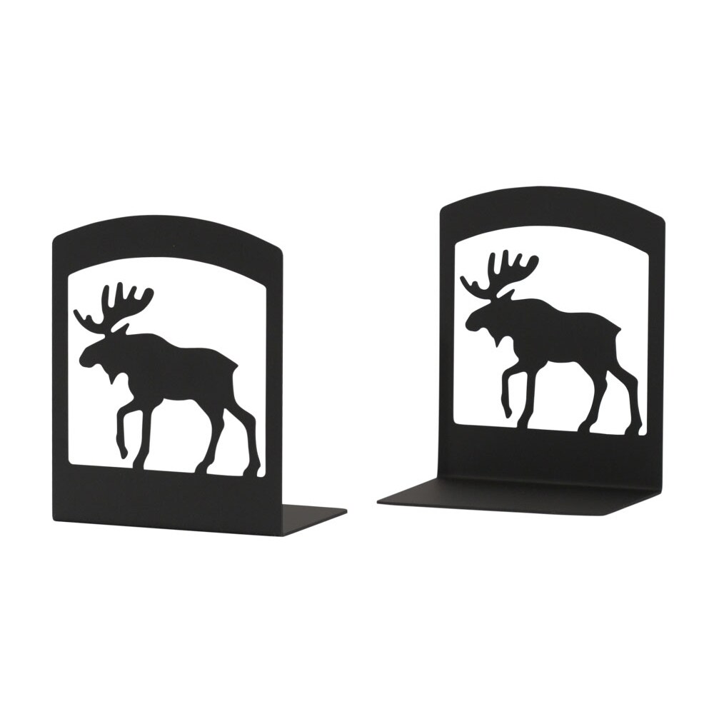 Village Wrought Iron   Western Decor Moose - Book Ends
