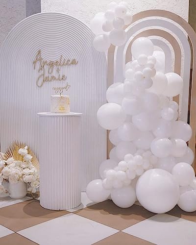 30 Pack 18 Inch White Balloons - Large Thick Round Latex Balloons for Wedding, Baby Shower, Anniversary, and Birthday Party Decorations