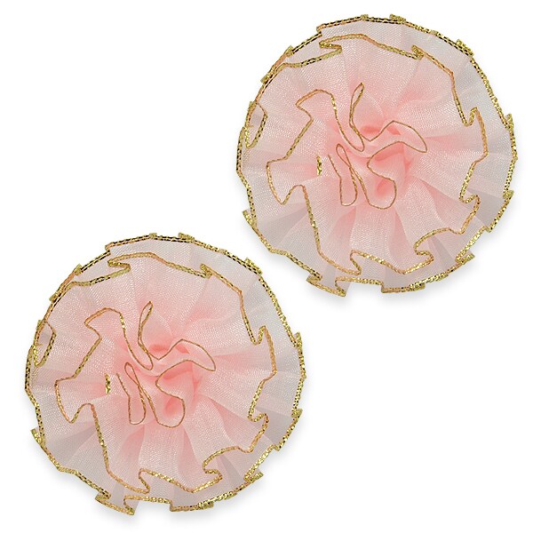 Chloe Ruffled Flower Pk/2