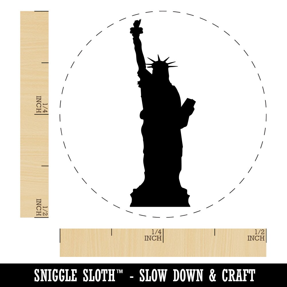 Statue of Liberty Solid Rubber Stamp for Stamping Crafting Planners