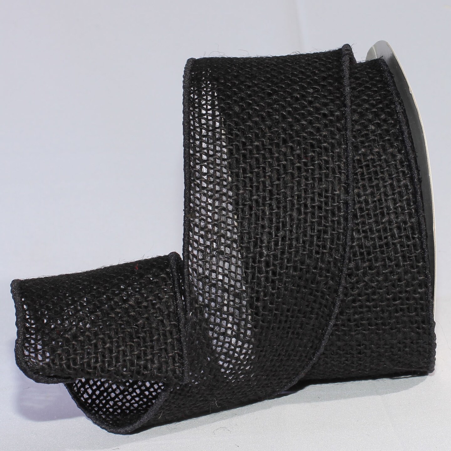 The Ribbon People Black Burlap Wired Craft Ribbon 3&#x22; x 20 Yards