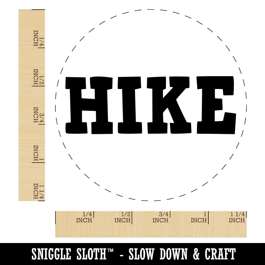 Hike Fun Text Rubber Stamp for Stamping Crafting Planners Michaels