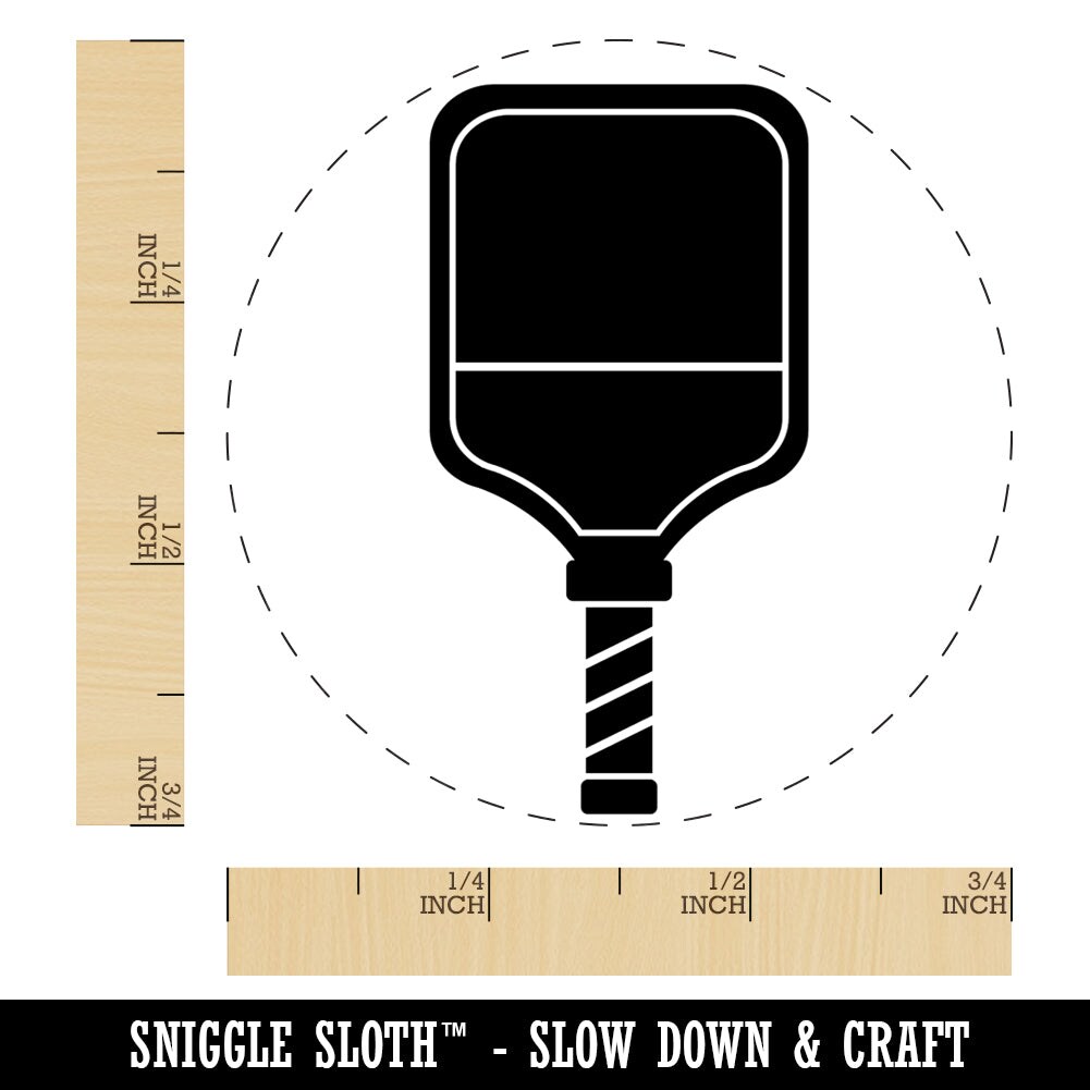 Pickleball Paddle Rubber Stamp for Stamping Crafting Planners