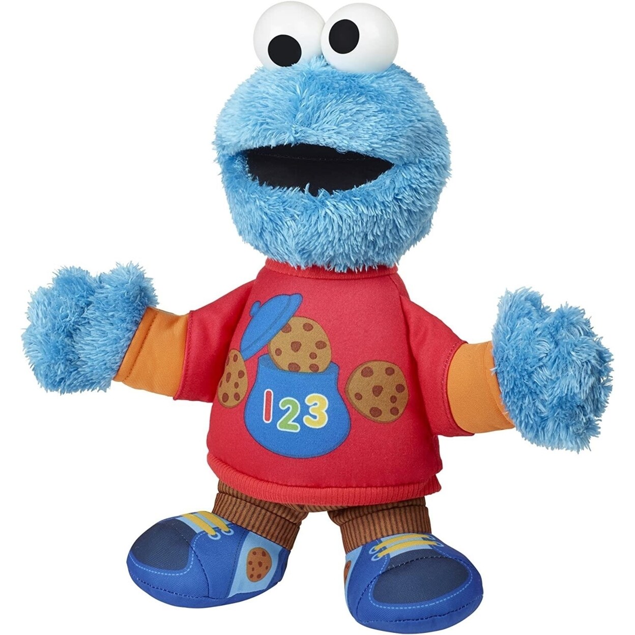 Sesame Street Cookie Monster Plush Doll 12In Soft Blue Stuffed Animal Playskool
