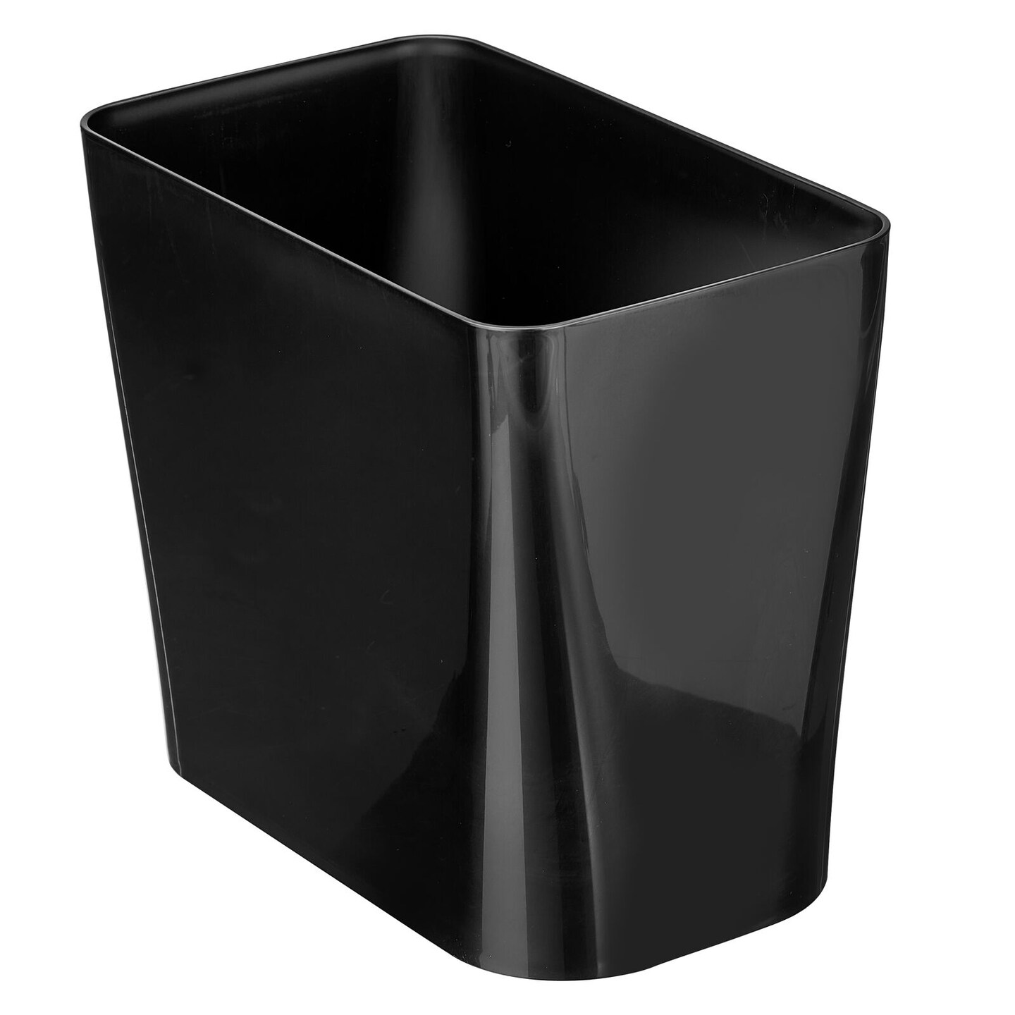 mDesign Rectangular Trash Can Wastebasket, Garbage Bin - Plastic
