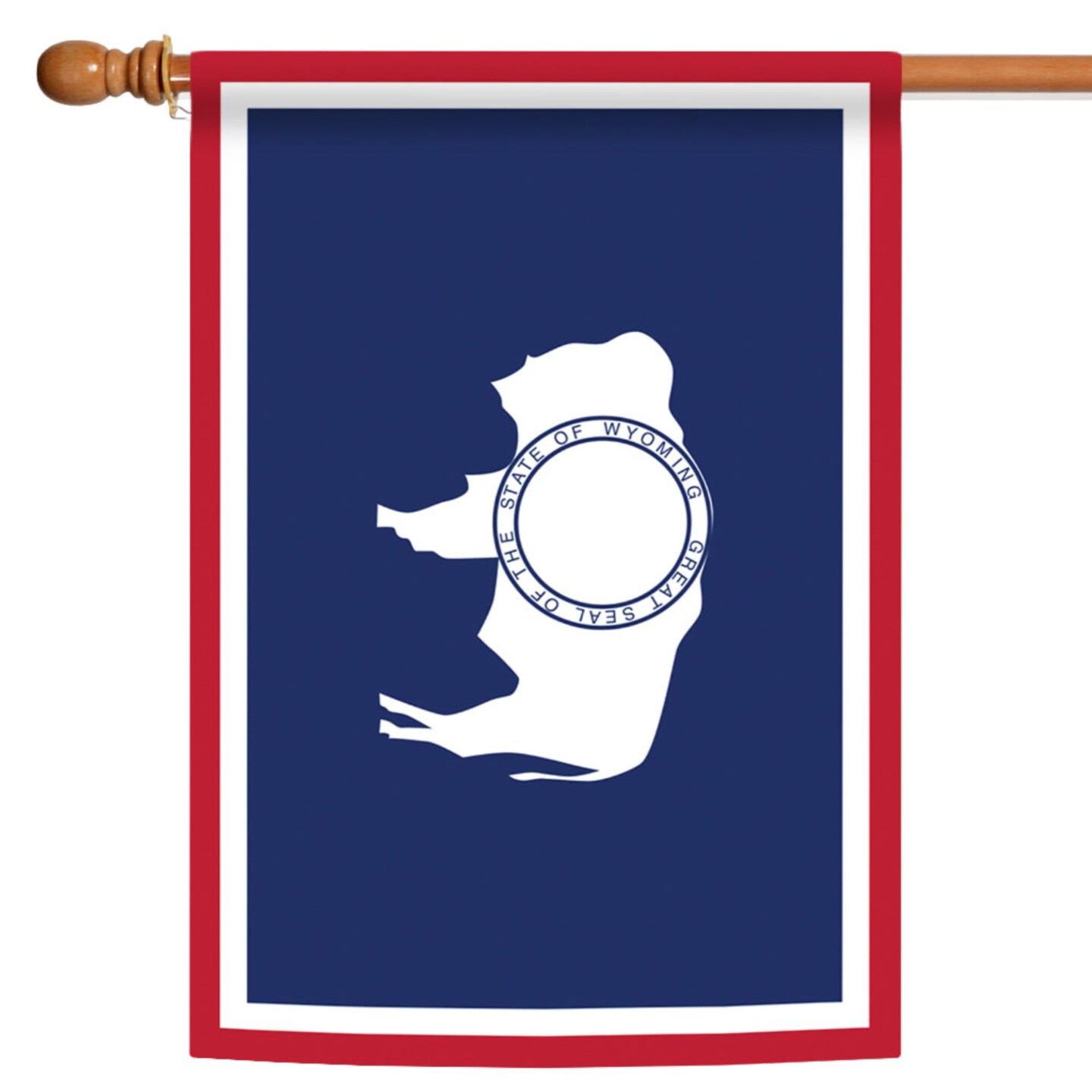 Toland Home Garden Blue and White Wyoming State Outdoor House Flag 40&#x22; x 28&#x22;