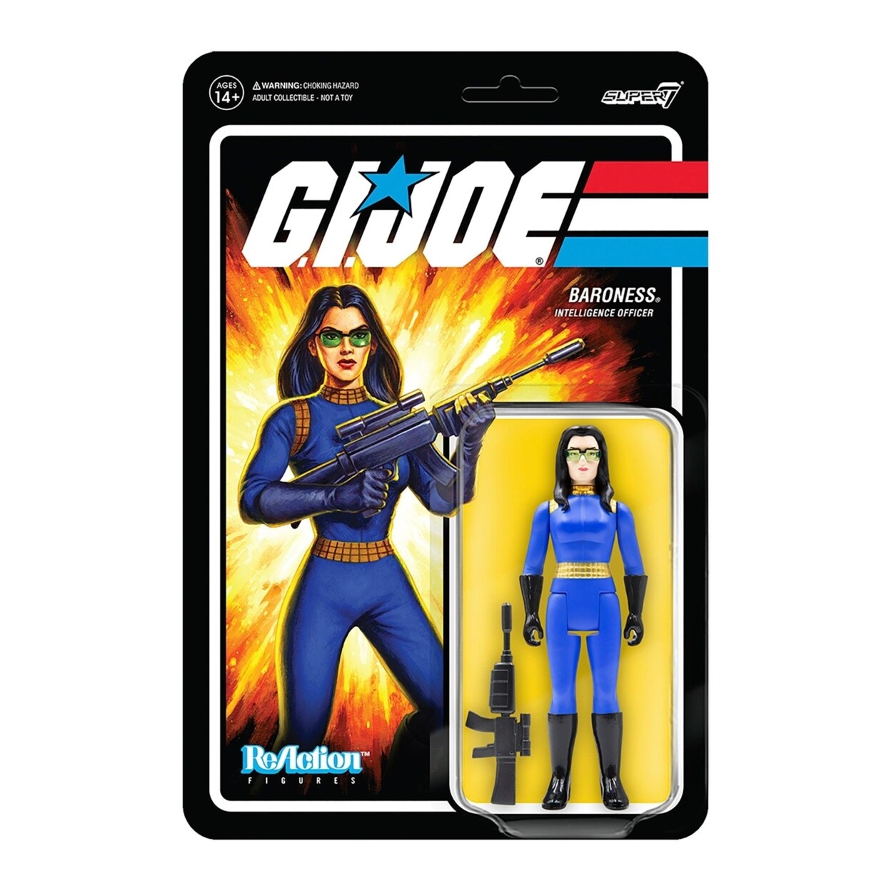 Super7 G.I. Joe Baroness Female Intelligence Officer Animated Figure