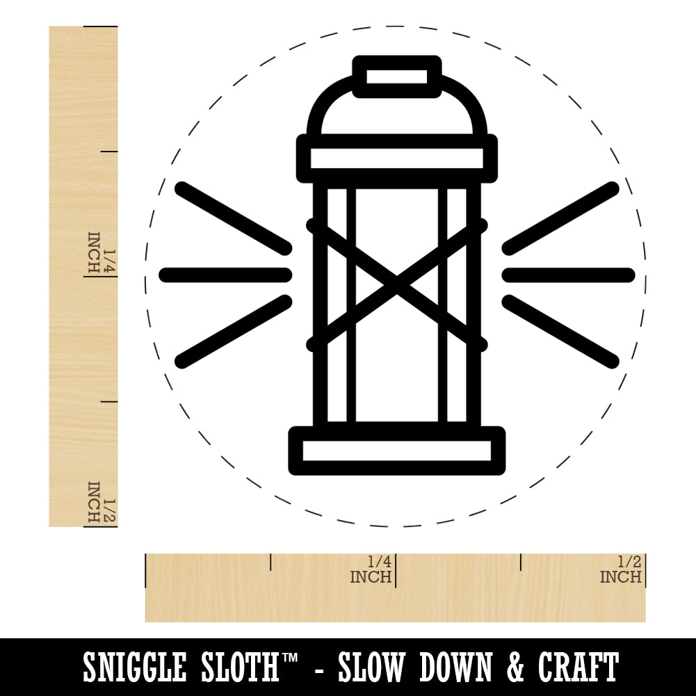 Glowing Lantern Light Tarot Card Rubber Stamp for Stamping Crafting Planners