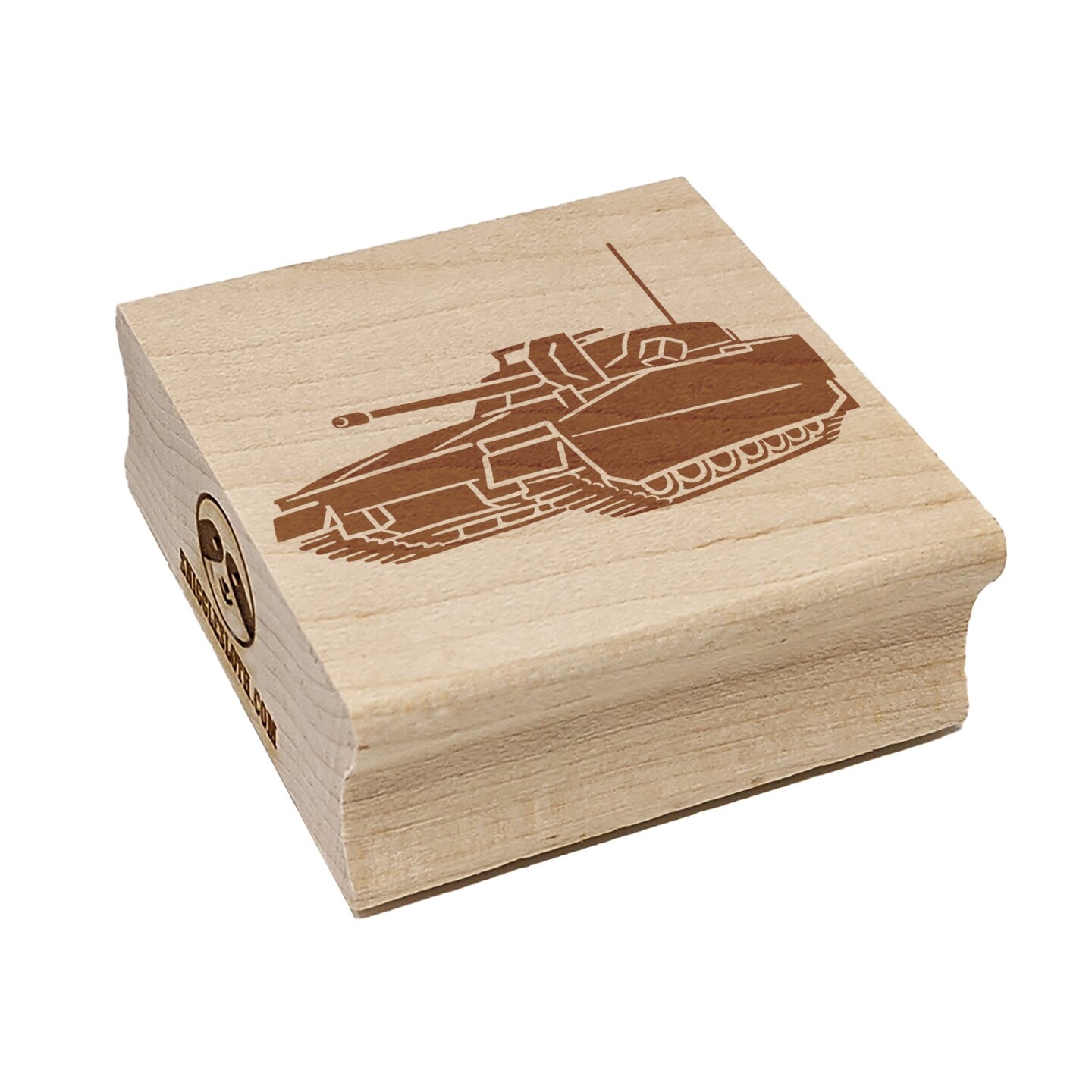 Military Army Tank Square Rubber Stamp for Stamping Crafting