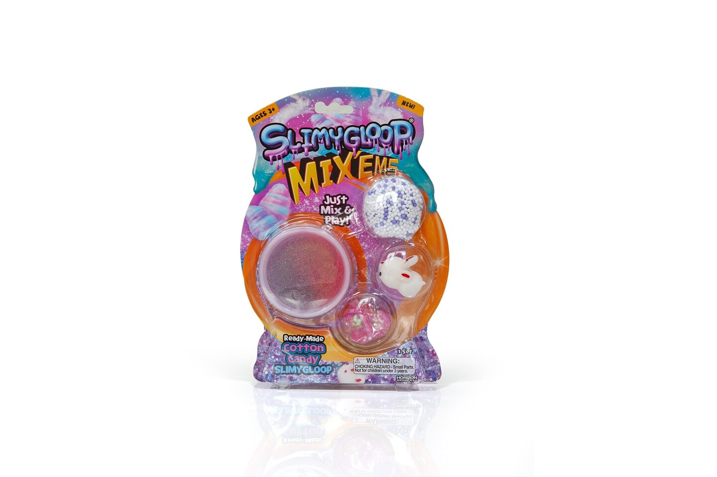 Slimygloop Mix&#x27;Ems DIY Slime Kit For Kids | Cotton Candy Mix&#x27;Em Glitter Slime