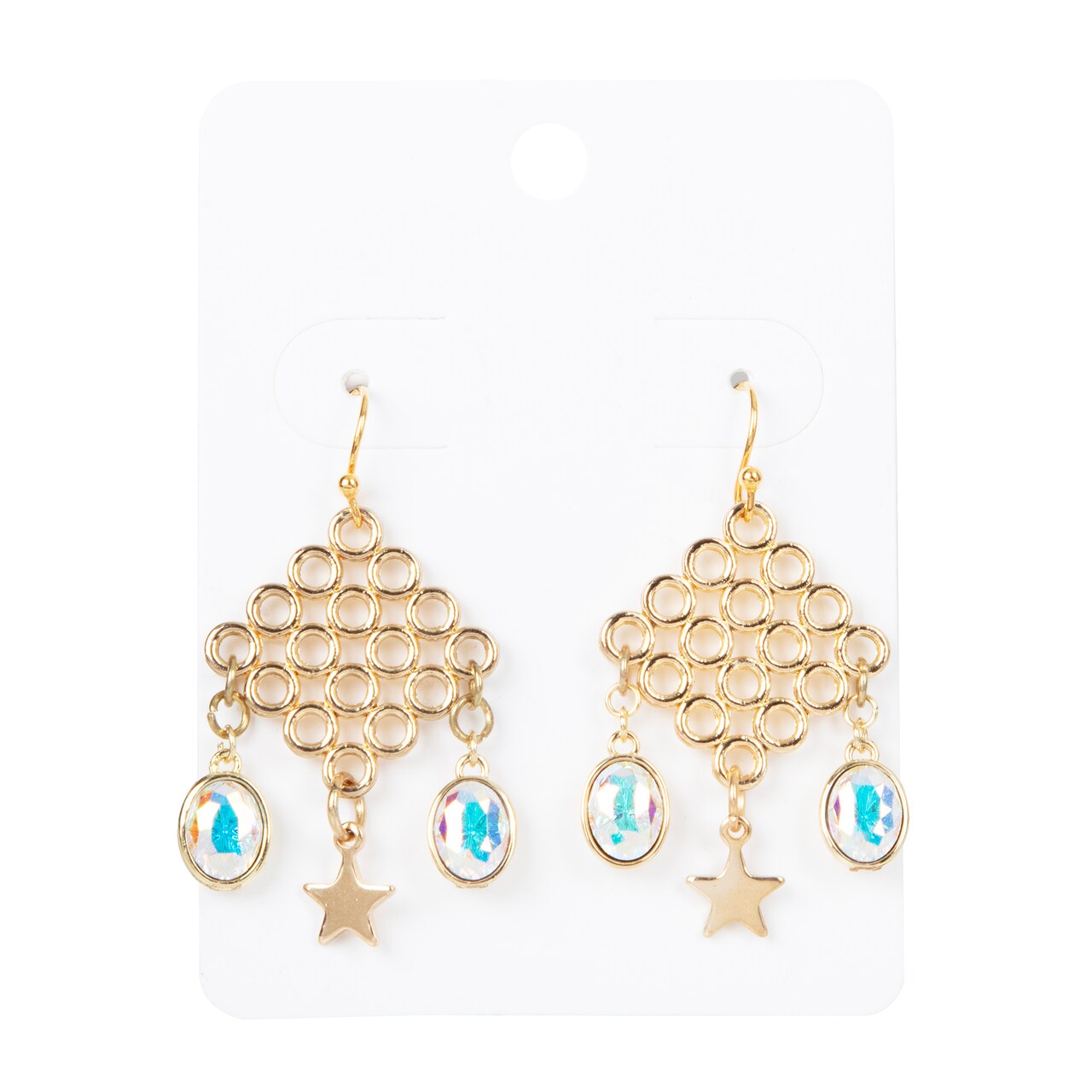 Austrian Crystal Charm Statement Earrings