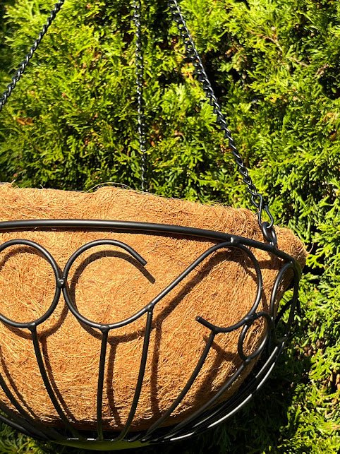 14&#x22; Metal Scroll Hanging Basket