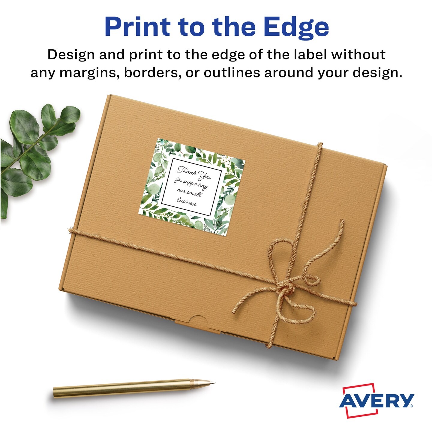 Avery Matte White Square Labels, 2&#x22; x 2&#x22;