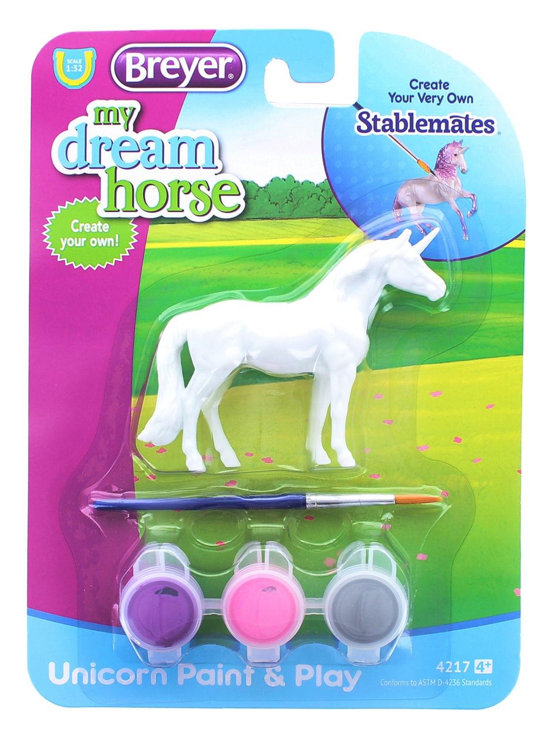 Breyer Unicorn Play &#x26; Paint Model Horse - Standing Warmblood