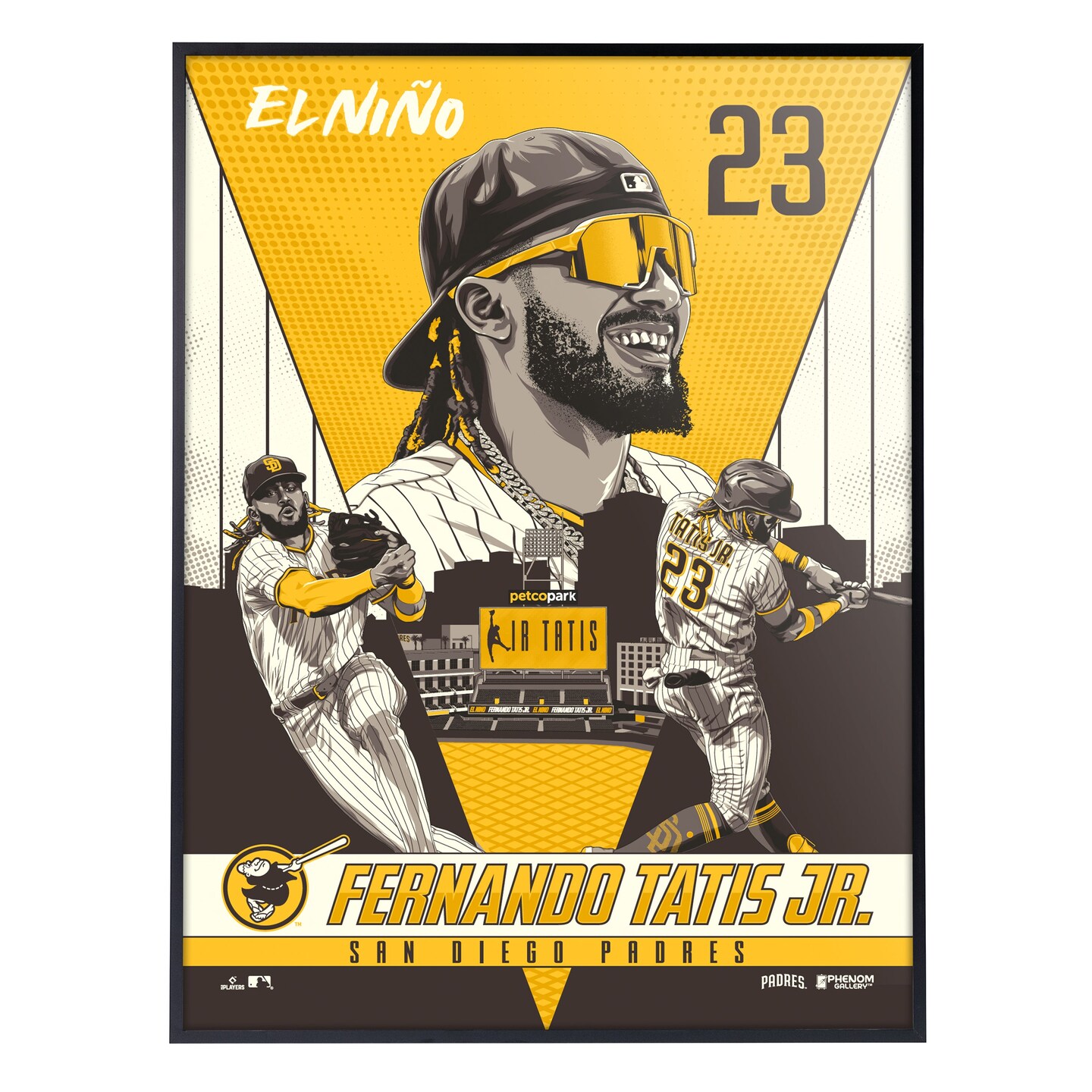 Phenom Gallery San Diego Padres Fernando Tatis Jr. 18&#x22; x 24&#x22; Serigraph