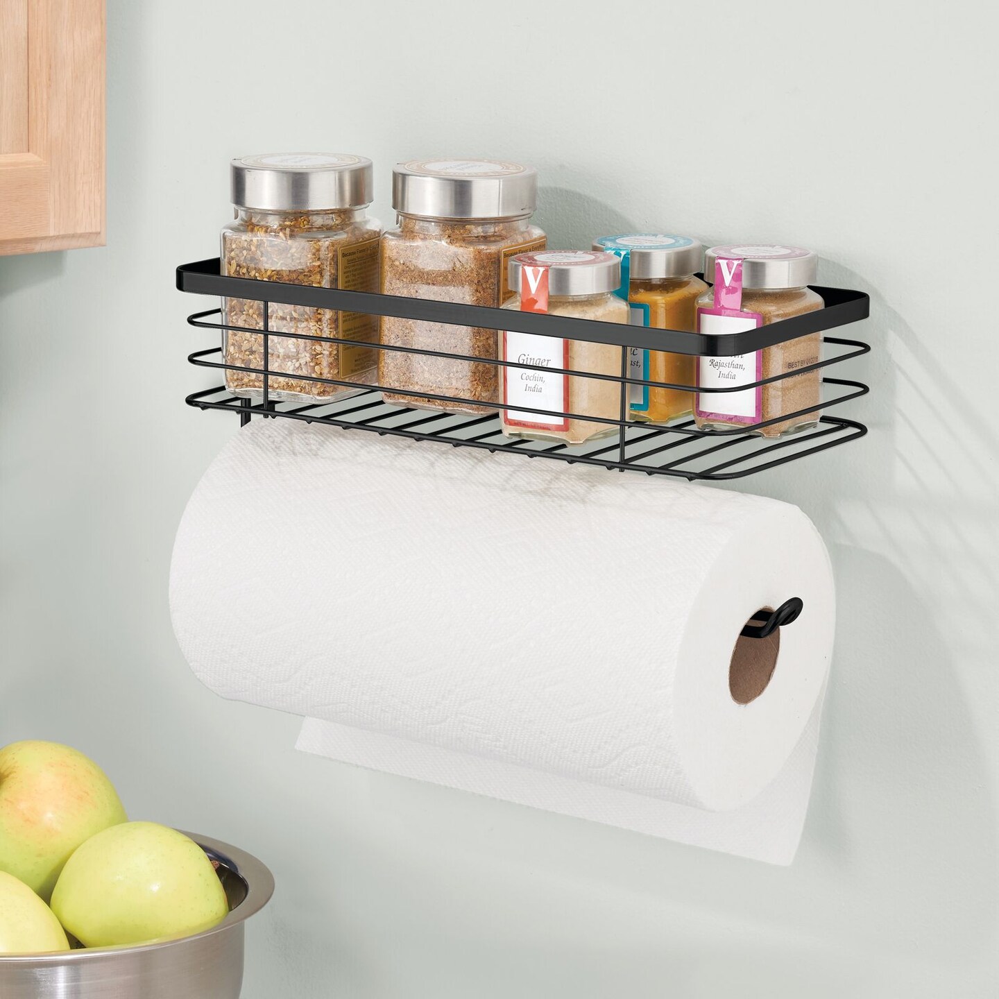 Wall Mount Paper Towel Holder with Shelf