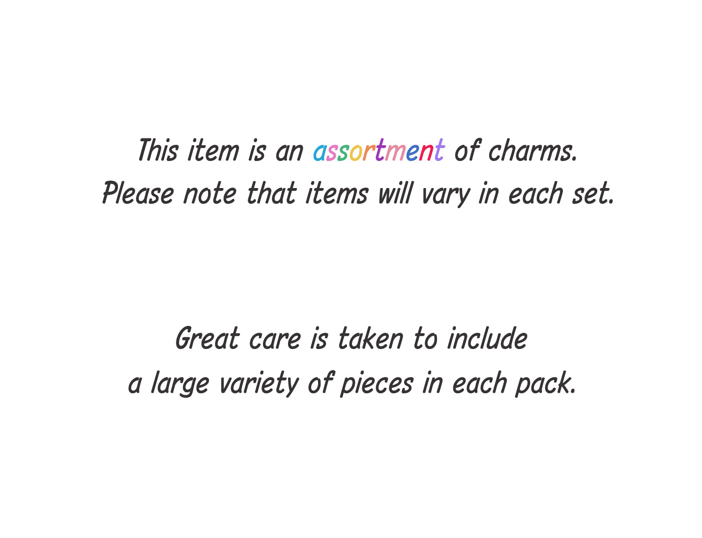 Tiny Bead Dangles, Bulk Pack of 50 Small Assorted Charms, Adorabilities