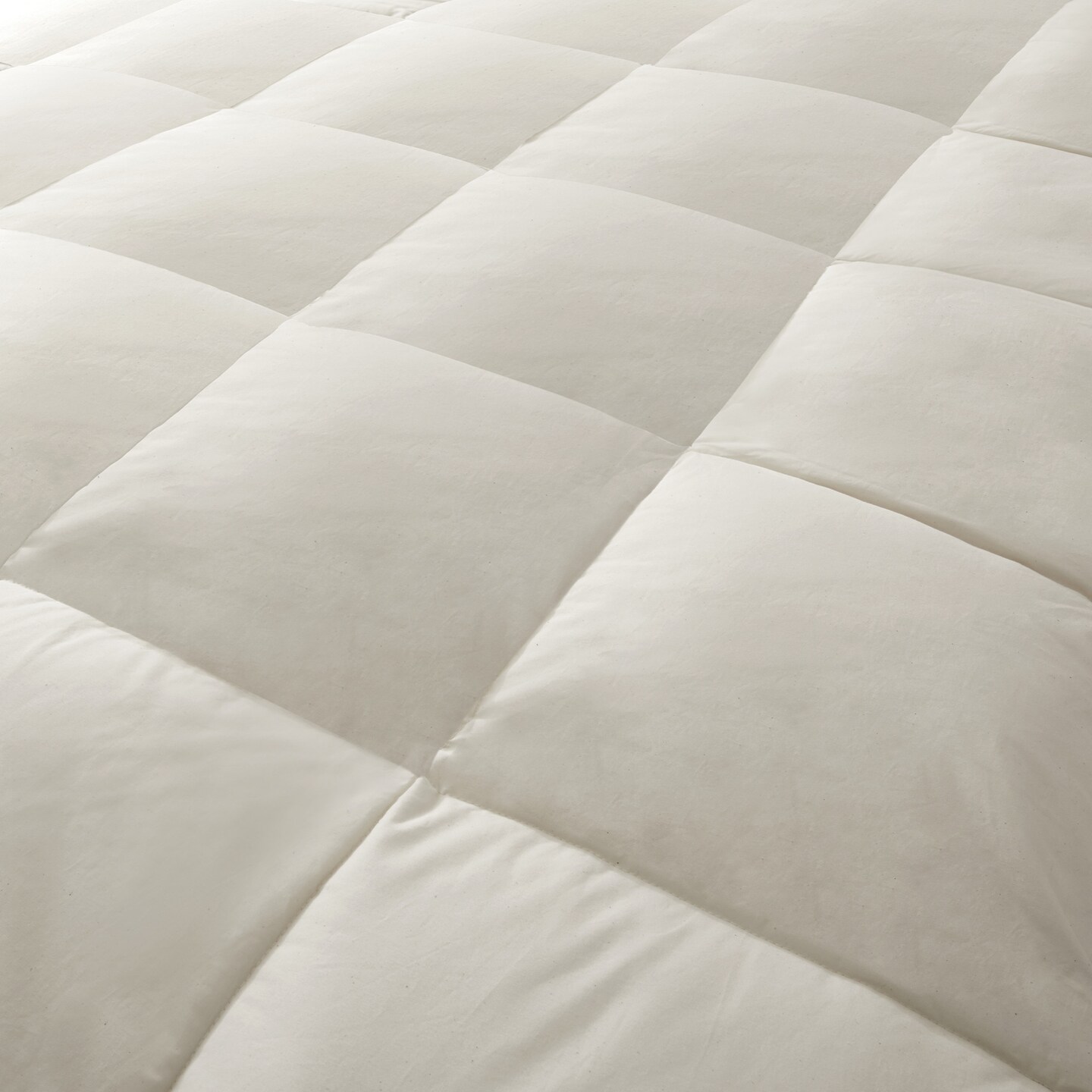 Organic Cotton Mattress Topper Goose Feather Bed Twin Full Queen King Size