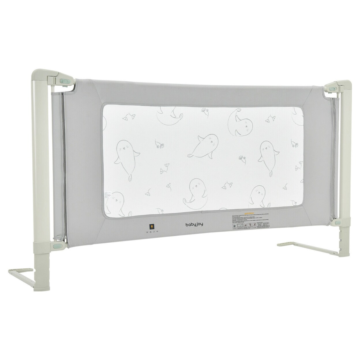 59/70/79 Bed Rail Guard For Toddlers Kid W/ Adjustable Height And Safety Lock