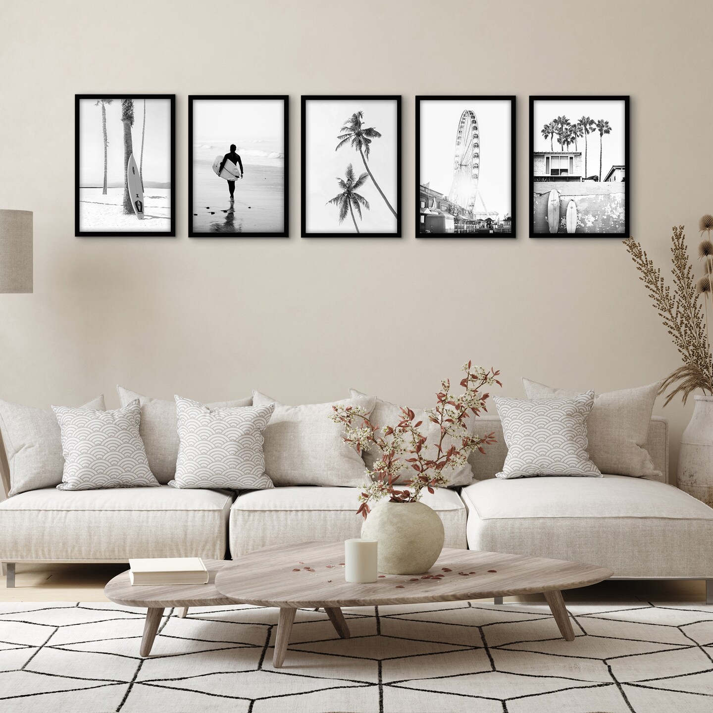 Americanflat 5 Pack of Picture Frames - Plexiglass Cover