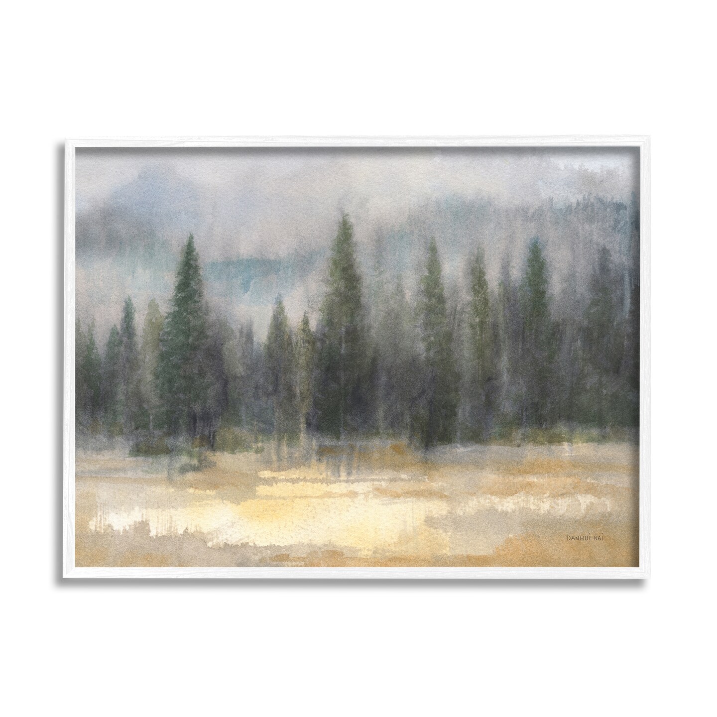 Stupell Industries Abstract Pine Tree Forest Framed Giclee Art