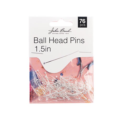 John Bead Must Have Findings Ball Head Pins