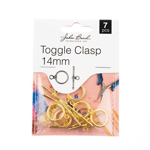 John Bead Must Have Findings 11mm Toggle Clasps, 9pcs