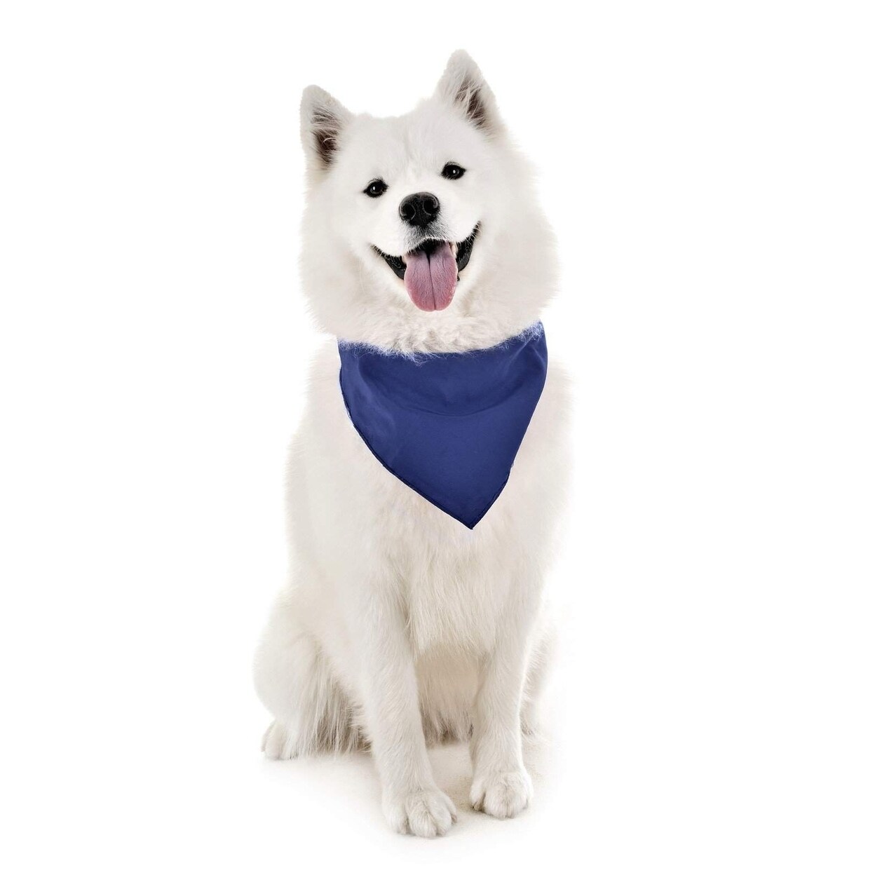Mechaly   Dog Plain Bandanas - 2 Pack - Scarf Triangle Bibs for Small Medium and Large Puppies Dogs and Cats