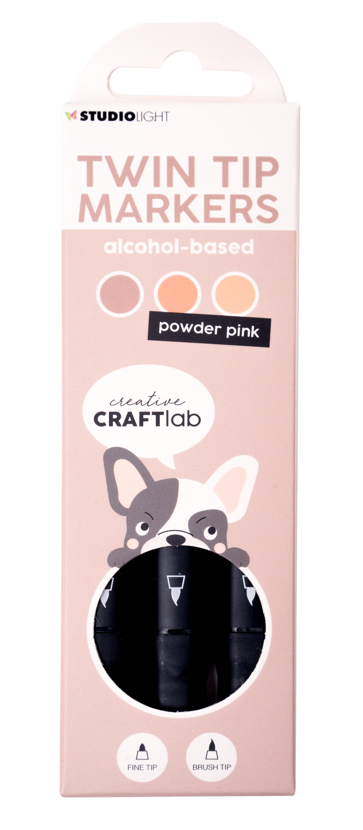 Studio Light CCL Alcohol Marker Powder Pink Essentials 48x152x13mm 3 PC nr.09