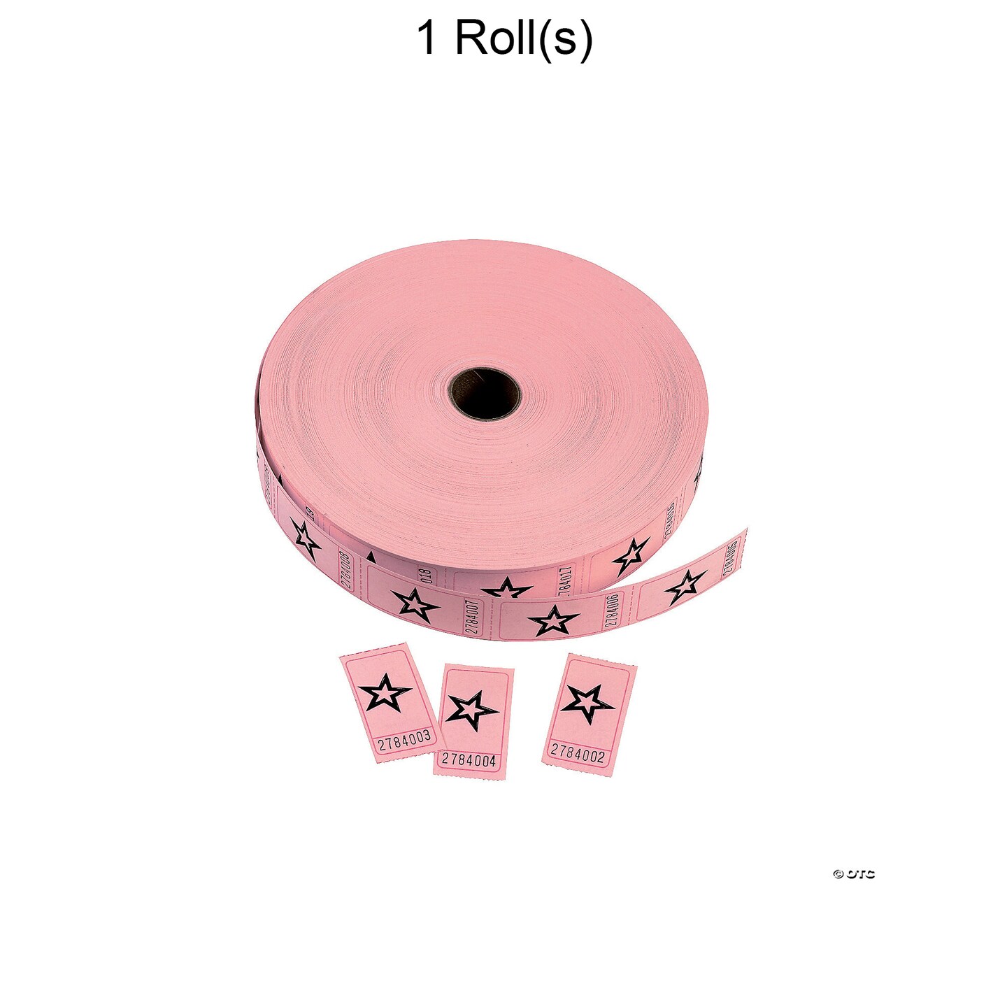 Pink Star Single Roll Tickets