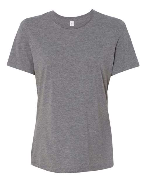 BELLA + CANVAS Women’s Relaxed Fit Triblend Crew Neck Tee for Casual Layering & Print Ready Fashion