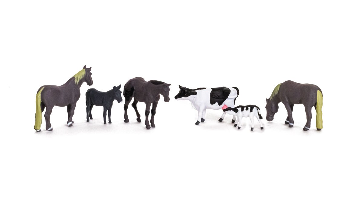 Woodland Scenics  HO-Scale HO FARM ANIMALS Figures