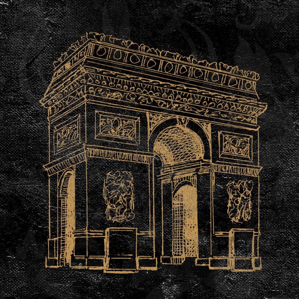 Elegant Paris Gold IV Poster Print by Linda Baliko - Item # VARPDX11188