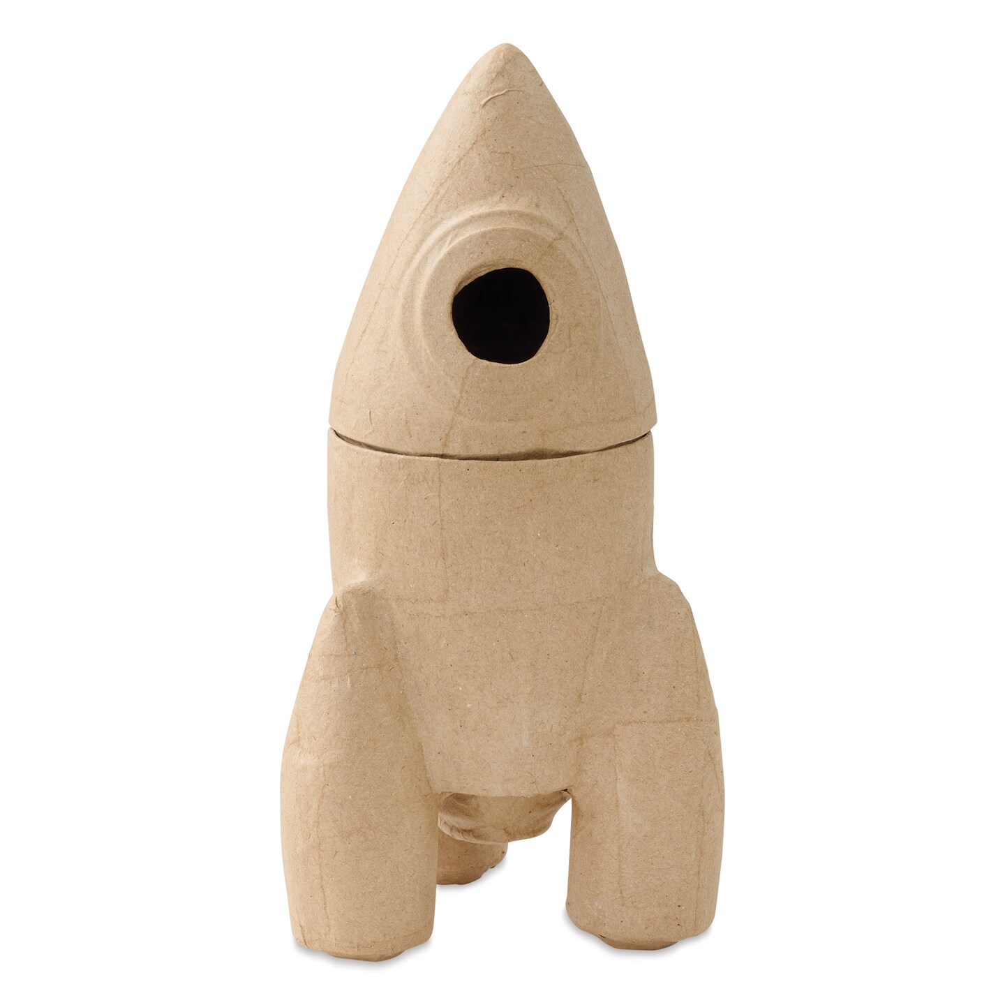 DecoPatch Paper Mache Box - Rocket Ship, 5&#x22; x 5&#x22; x 9&#x22;