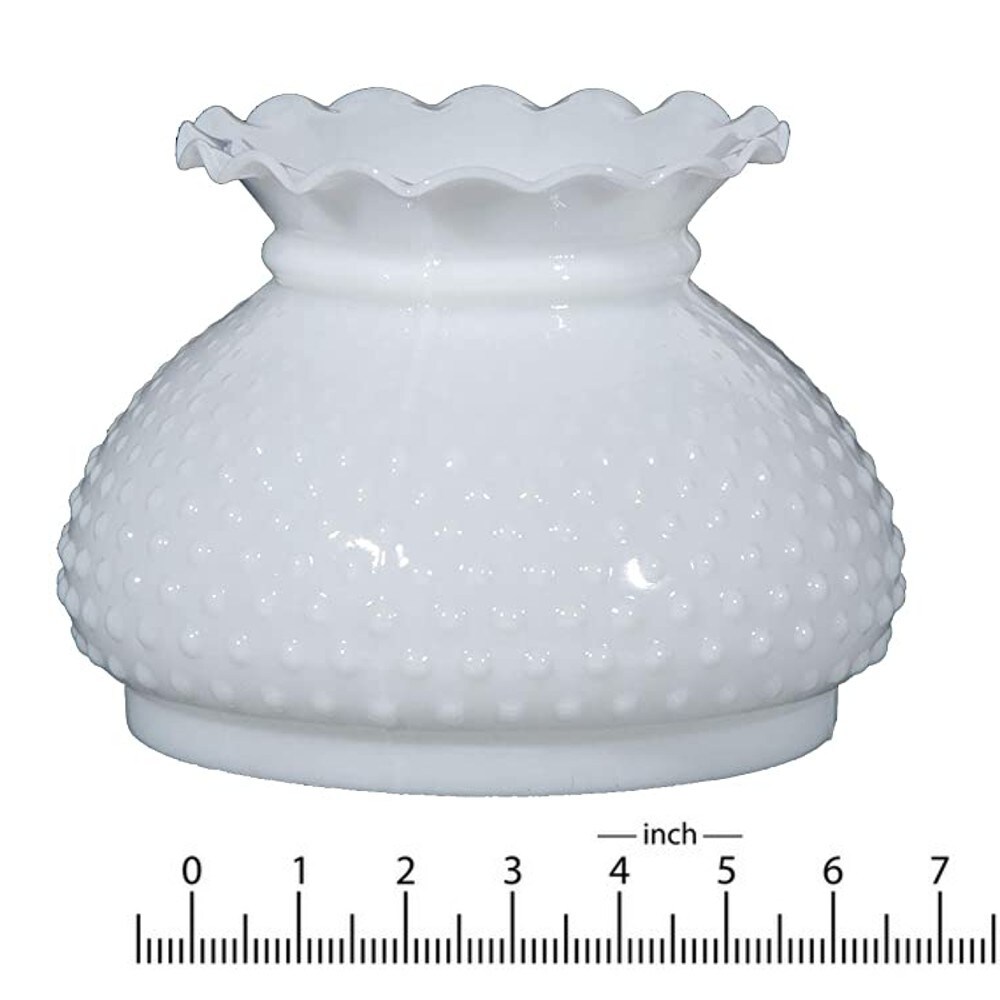 Opal Hobnail 6&#x22; Glass Lamp Shade