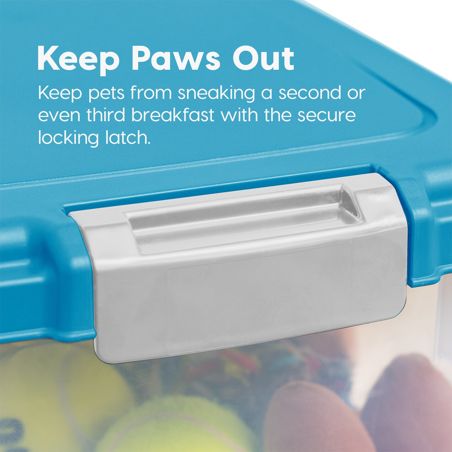 IRIS USA 30lbs+11lbs Airtight Pet Food Storage Container Combo with Scoop and Casters, up to 41lbs