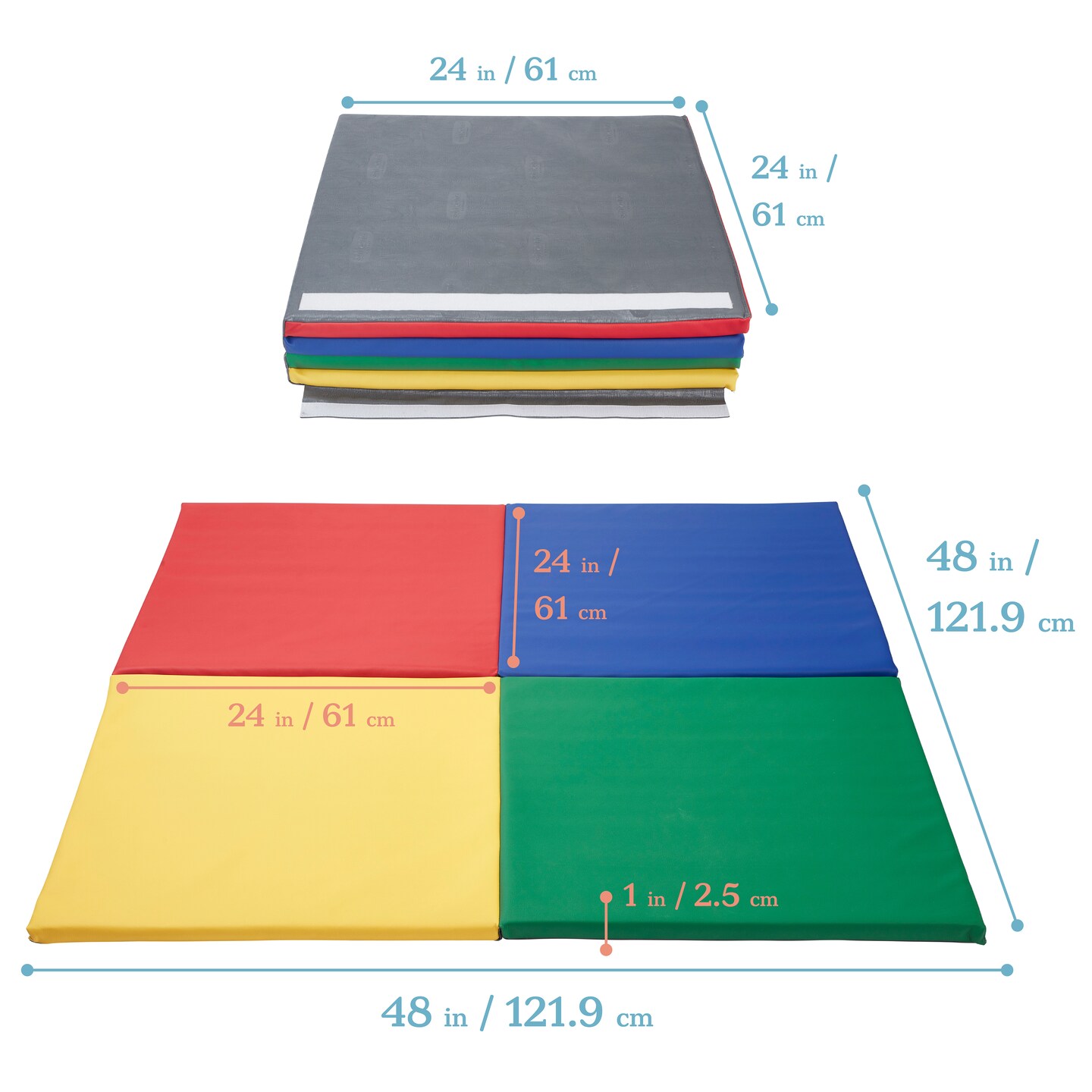Fold-N-Go Activity Mat and Toddler Foam Block Playset